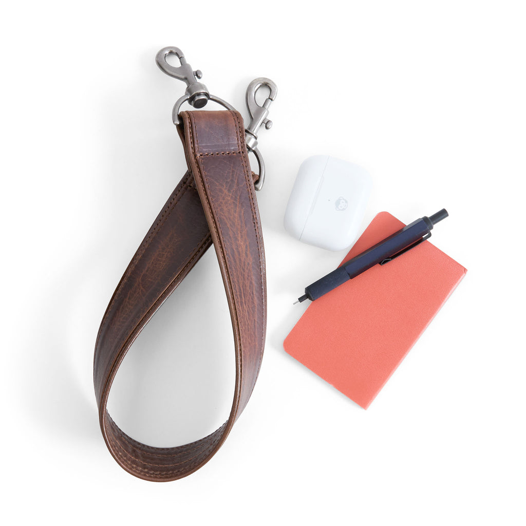 fuentes on cognac | elevation strap with fuentes leather on cognac