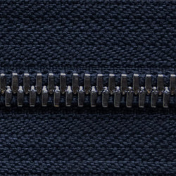 midnight navy | nickel | zipper swatch