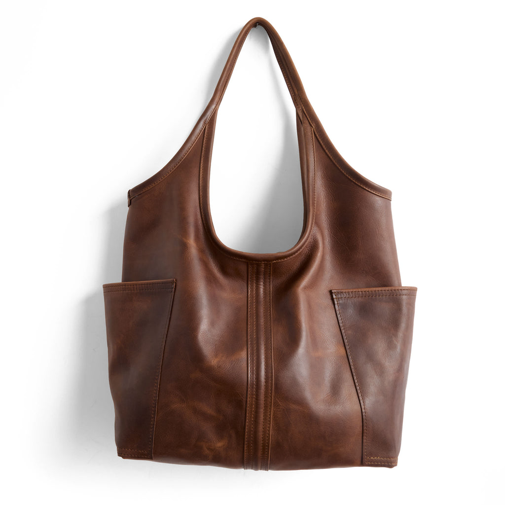 access tote in pure saddle