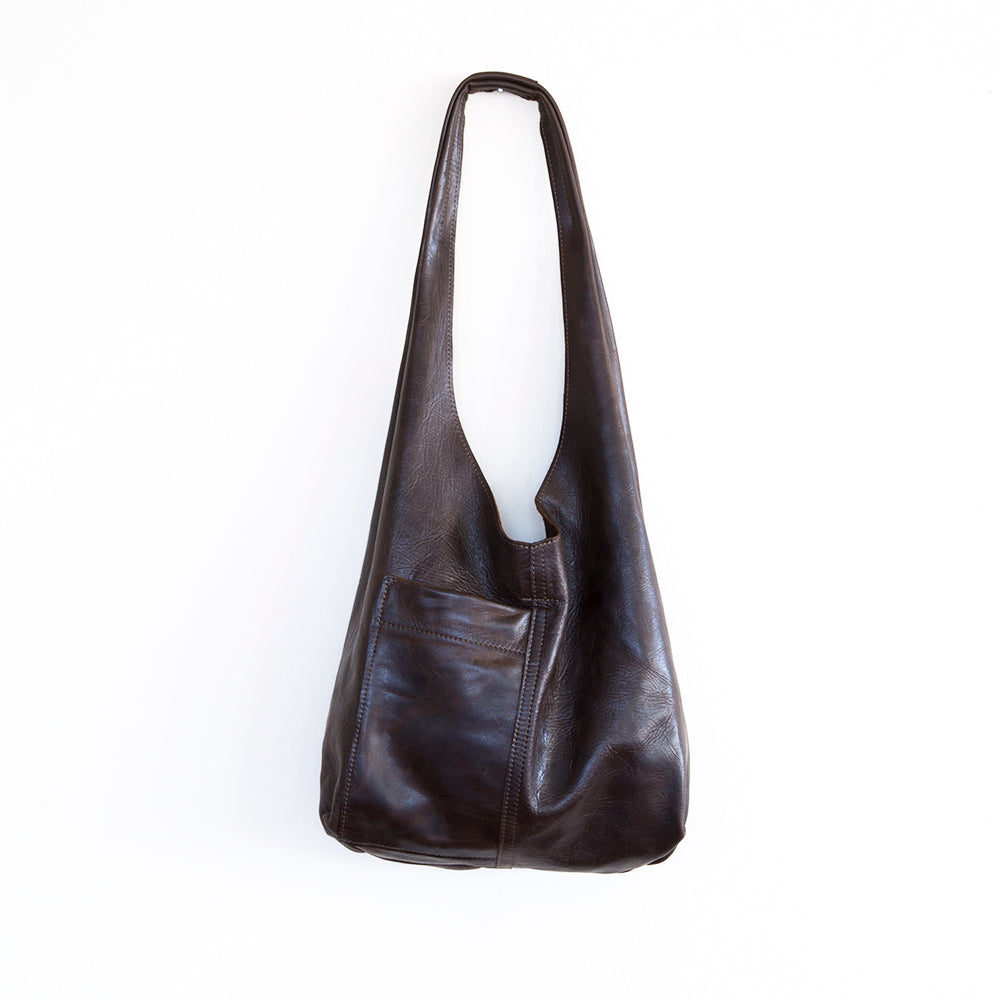 candid sling small in distressed espresso