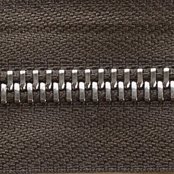dark brown | nickel | zipper swatch