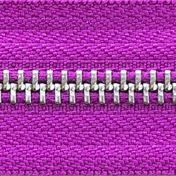 magenta | nickel | zipper swatch