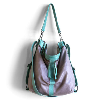 VTG210 | Audra | Vintage Hoop Hobo Double Zip - Large