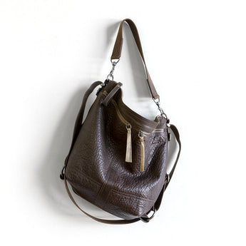 VTG218 | Christy | Vintage Hoop Hobo Double Zip - Medium