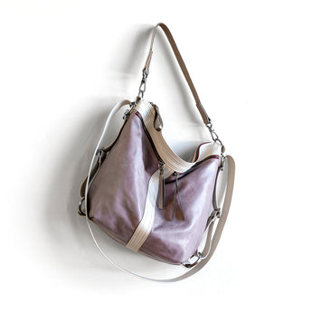 VTG211 | Heather | Vintage Hoop Hobo Double Zip - Medium