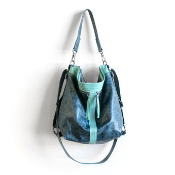 VTG221 | Maria | Vintage Hoop Hobo Double Zip - Medium