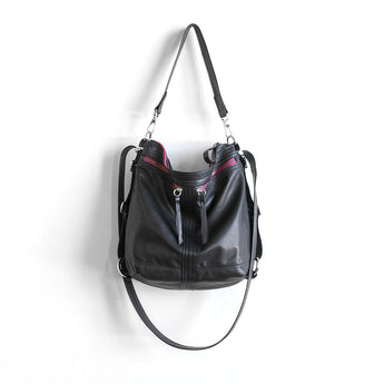 VTG212 | Tammy | Vintage Hoop Hobo Double Zip - Small