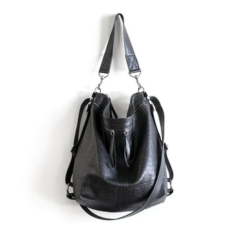 VTG282 | Abigail | Vintage Hoop Hobo Double Zip - Large