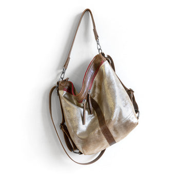 VTG011 | Aimee | Vintage Hoop Hobo Double Zip - Medium