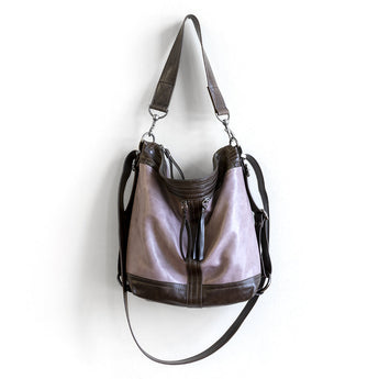 VTG120 | Amanda | Vintage Hoop Hobo Double Zip - Small