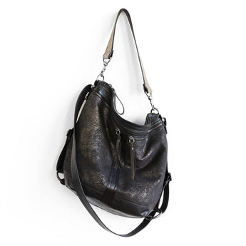 VTG099 | Amber | Vintage Hoop Hobo Double Zip - Medium
