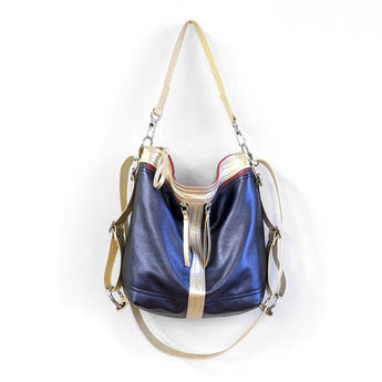 VTG086 | Amy | Vintage Hoop Hobo Double Zip - Small