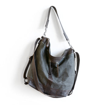 VTG037 | Angela | Vintage Hoop Hobo Double Zip - Medium