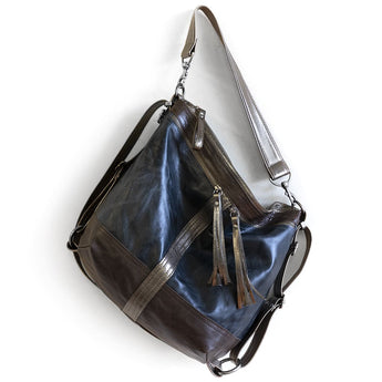 VTG483 | Angela | Missouri | Vintage Hoop Hobo Double Zip - Large