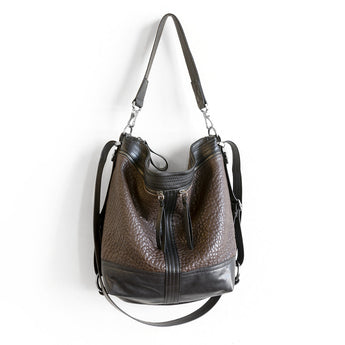 VTG145 | Nikki | Vintage Hoop Hobo Double Zip - Medium