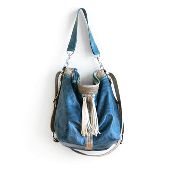 VTG321 | Anonymous | Vintage Hoop Hobo Double Zip - Medium