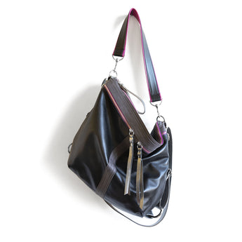 VTG607 | April | Arizona | Vintage Hobo Hoop Double Zip - Large