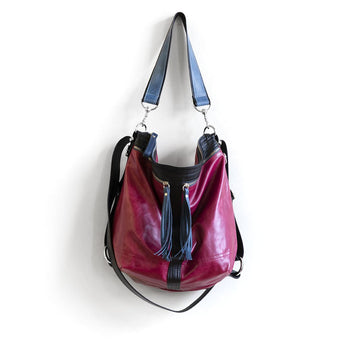 VTG367 | Audra | Vintage Hoop Hobo Double Zip - Medium