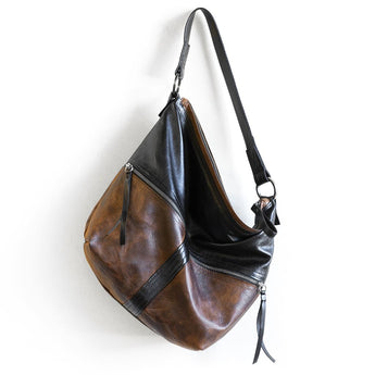 CDZ138 | Bianca | New York | City Safari Double Zip Satchel Hoop - Large