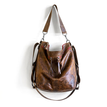 VTG311 | Bianca | Vintage Hoop Hobo Double Zip - Medium