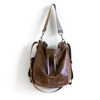 VTG386 | Bianca | Vintage Hoop Hobo Double Zip - Medium
