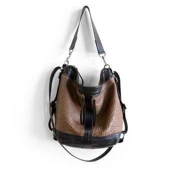 VTG181 | Bianca | Vintage Hoop Hobo Double Zip - Medium