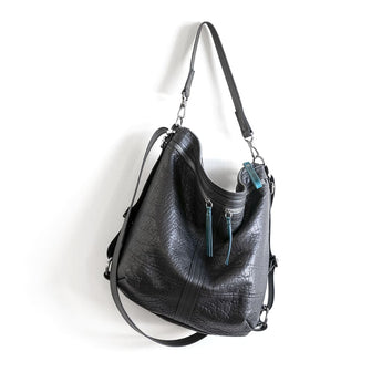 VTG279 | Brandi | Vintage Hoop Hobo Double Zip - Large