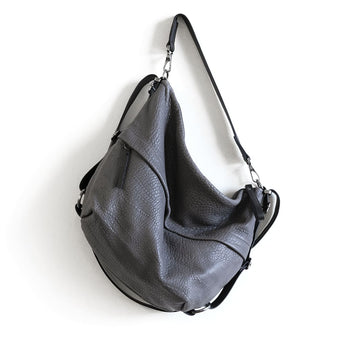 DFL083 | Brandy | Single Zip Hoop Duffel - Large