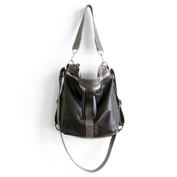 VTG204 | Cara | Vintage Hoop Hobo Double Zip - Small