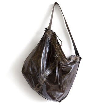 VTG597 | Carole | Texas | Vintage Hobo Double Zip - Large