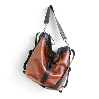 VTG021 | Caroline | Vintage Hoop Hobo Double Zip - Medium
