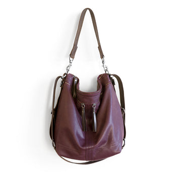 VTG164 | Cathy | Vintage Hoop Hobo Double Zip - Large