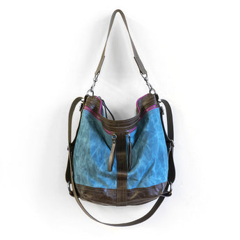 VTG149 | Clara | Vintage Hoop Hobo Double Zip - Small