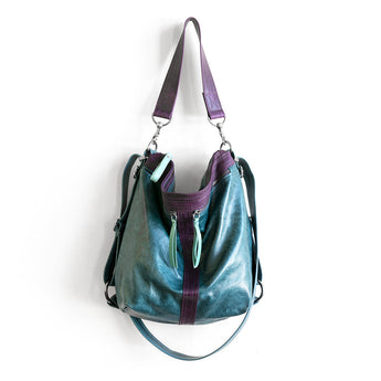 VTG203 | Clara | Vintage Hoop Hobo Double Zip - Medium