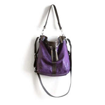VTG295 | Clara | Vintage Hoop Hobo Double Zip - Small