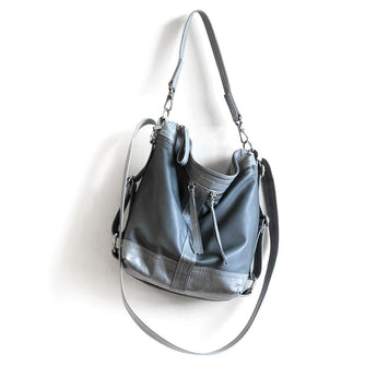 VTG378 | Courtney | Vintage Hoop Hobo Double Zip - Small