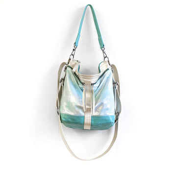 VTG382 | Courtney | Vintage Hoop Hobo Double Zip - Small