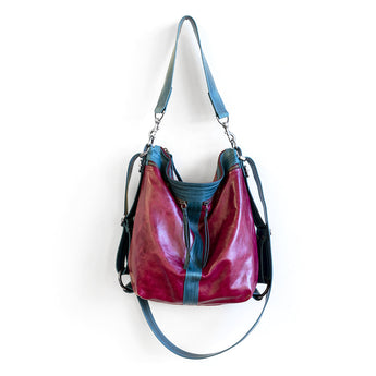 VTG109 | Courtney | Vintage Hoop Hobo Double Zip - Small