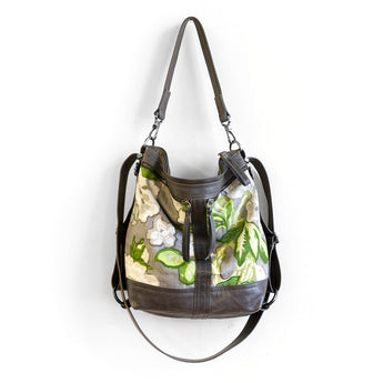 VTG190 | Courtney | Vintage Hoop Hobo Double Zip - Medium