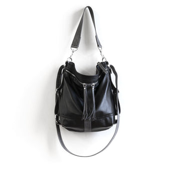 VTG333 | Crystal | Vintage Hoop Hobo Double Zip - Small