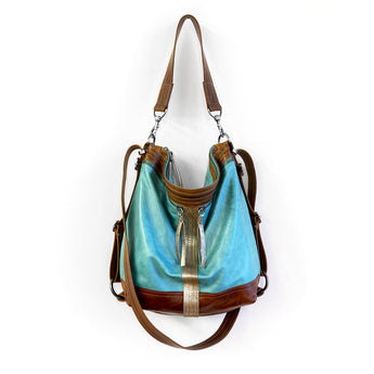 VTG133 | Cynthia | Vintage Hoop Hobo Double Zip - Medium