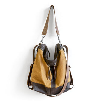 VTG033 | Cynthia | Vintage Hoop Hobo Double Zip - Medium