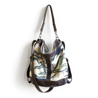 VTG055 | Dana | Vintage Hoop Hobo Double Zip - Medium