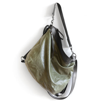 VTG542 | Deborah | Washington | Vintage Hoop Hobo Single Zip - Large