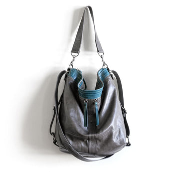 VTG264 | Debra | Vintage Hoop Hobo Double Zip - Large