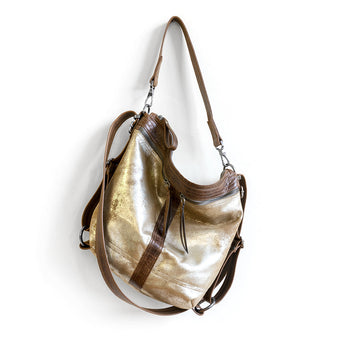 VTG029 | Diane | Vintage Hoop Hobo Double Zip - Small