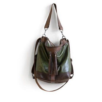 VTG365 | Diane | Vintage Hoop Hobo Double Zip - Medium