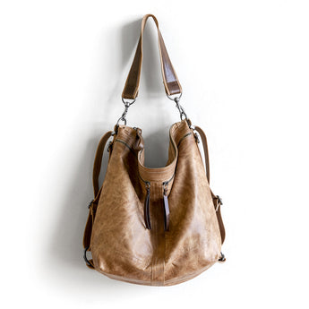 VTG233 | Traci | Vintage Hoop Hobo Double Zip - Large