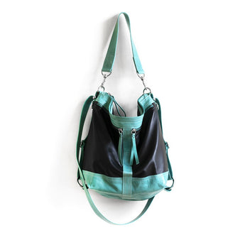 VTG331 | Donna | Vintage Hoop Hobo Double Zip - Medium
