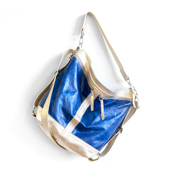 VTG040 | Elizabeth | Vintage Hoop Hobo Double Zip - Medium